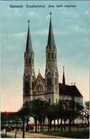 1916 Temesvár, Timisoara; Erzsébetváros, Római katolikus templom / Elisabetin, church