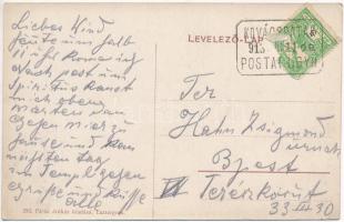 1913 Kovácspatak, Kovacov; Főbejárat a vasútállomásnál / main entrance by the railway station