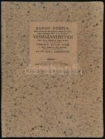 Zoványi György: Ramah dombja, Holott helyheztetett ékes Termetü, kedves Emlékezetü, nagy Reménységü Urfi L. B. Hadadi Vesselényi István [...] (Halotti beszéd báró Wesselényi István (1674-1734) egykori országgyűlési és táblai elnök felett). Hozzákötve: Győrffi Ádám halotti prédikációja. Kolo'sváratt, 1749, S. Patki Jó'sef által, (32) p. Átkötött kartonált papírkötésben, kissé foltos lapokkal.