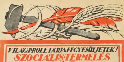 1919 Végh Gusztáv (1889-1973): "Világ proletárjai egyesüljetek! Szociális Termelés. A Szociális...