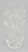 cca 1960, Joska kristály váza. Jelzés nélkül, minimális kopással, m: 26 cm