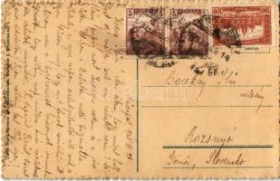 1923 Budapest I. Krisztina tér, templom, villamos. Stark Ferenc kiadása