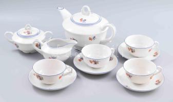 Karlovy Vary csehszlovák 4 személyes kávés készlet. Jelzett, kopással.