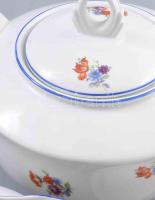 Karlovy Vary csehszlovák 4 személyes kávés készlet. Jelzett, kopással