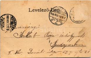 1900 Zsombolya, Hatzfeld, Jimbolia; Római katolikus templom, Muschong udvar, üzletek. Kohl Testvérek...