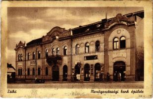 Zsibó, Jibou; Mezőgazdasági Bank épülete / Agricultural Bank (fl)