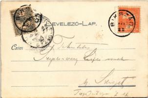 1900 Bikszád, Bixad; a gyógyfürdő temploma, Szt. B. r. monostor épült 1900. évben. Kosmos / church o...