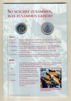 NDK 1982. 50Pf T:I + NSZK 1994. 50Pf T:BU "Német egység" emléklapon egy alkalmi bélyegzős ...