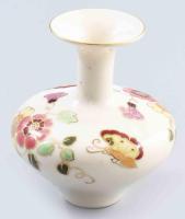Zsolnay pillangó mintás váza. Jelzett, hibátlan, m: 8 cm