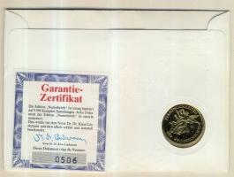 NSZK DN "Kilian Kolonat Totnan" aranyozott emlékérem érmés borítékon, egy német és egy ír ...