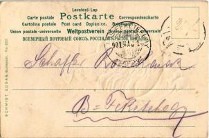 1901 Art Nouveau lady. Schmidt Edgar No. 256. Emb. litho (fl)