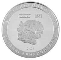 2013. "20 éves az Audi Magyarországon - Győr" ezüstözött fém emlékérem eredeti dísztokban (42,5mm) T:AU (PP) ujjlenyomat, karc