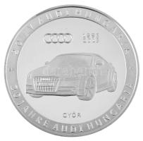2013. "20 éves az Audi Magyarországon - Győr" ezüstözött fém emlékérem eredeti dísztokban ...