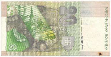 Szlovákia 1993. 20K Millenniumi felülbélyegzéssel T:F
Slovakia 1993. 20 Korun with Millennium overp...