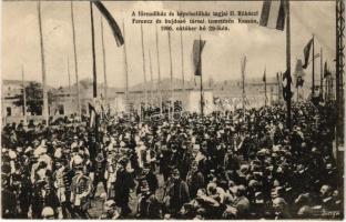 1906 Kassa, Kosice; II. Rákóczi Ferenc és bujdosó társai temetése 1906 Október 29-én, főrendiház és képviselőház. Kiadja Nyulászi Béla / funeral of Francis II Rákóczi (fl)