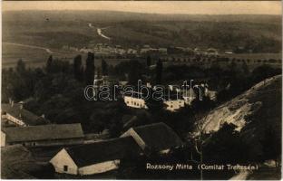 Rozsonymitta, Rozsony-Miticz, Roznové Mitice (Trencsénmitta, Trencianske Mitice); Madacsányi kastély. Anton Burger kiadása / castle