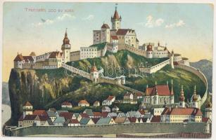 1907 Trencsén, Trencín; vár 200 év előtt. Gansel Lipót kiadása / Trenciansky hrad / castle 200 years ago (EK)