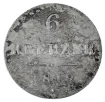 Ausztria 1849A 6kr Ag T:F Austria 1849A 6 Kreuzer Ag C:F Krause KM#2200