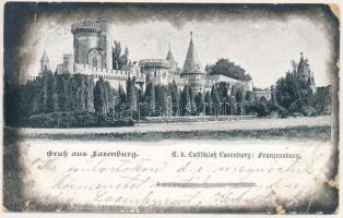 1902 Laxenburg, K.k. Lustschloss Franzensburg / castle (tears)