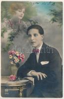 1929 Szerelmes pár üdvözlet / Couple in love greeting (EK)