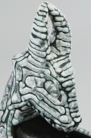 Gorka Iparművészeti Vállalatos kosfejes kínáló, repesztett mázas, jelzett, hibátlan 16 x 17,5 cm