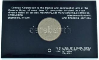 Dél-Korea 1986. 2000W acél "XXIV. Nyári Olimpia 1988. Szöul - Box" forgalomba nem került e...