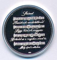 Csontos Attila 2016. "Szózat emlékérem" jelzett Ag emlékérem kapszulában (10g/0.999/30mm) ...