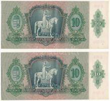 1936. 10P (2x) sorszámkövetők "B 609 032264 - B 609 032265" T:XF
Adamo P9
