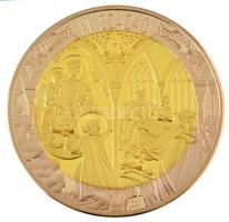 Csontos Attila DN "Magyar Századok - XI. század" kétoldalas aranyozott Cu emlékérem kapszu...