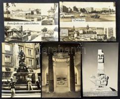 Kb. 83 db MODERN fekete-fehér postatiszta külföldi város képeslap / Cca. 83 modern black and white unused non-Hungarian town-view postcards