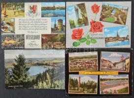 Kb. 100 db MODERN postatiszta külföldi város képeslap / Cca. 100 modern unused non-Hungarian town-view postcards