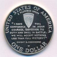 Amerikai Egyesült Államok 1993W 1$ Ag "50. Évforduló - D-nap", tansúítvánnyal T:PP USA 199...
