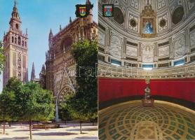 SEVILLA - 40 db MODERN postatiszta spanyol város képeslap, kissé dohos szagú