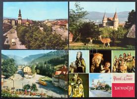 Kb. 106 db MODERN postatiszta cseh város képeslap