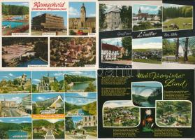 53 db MODERN postatiszta német város képeslap