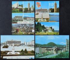 ROMÁNIA - 90 db MODERN román postatiszta város képeslap