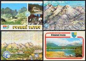 TÁTRA - 70 db MODERN főleg postatiszta város képeslap