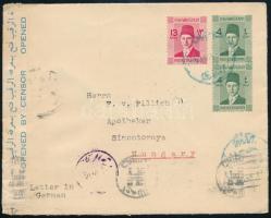 1939 Cenzúrás levél Magyarországra küldve
