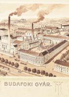 Haggenmacher Kőbányai és Budafoki Sörgyárak Rt. litho plakát, szakadásokkal, felcsavarva, 62×48 cm