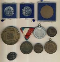 10 db klf emlék- és díjérem, kitűző, régi és új T:BU,1,2