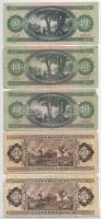 1969-1989. 9db vegyes forint bankjegy T:F,VG