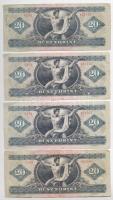 1969-1989. 9db vegyes forint bankjegy T:F,VG