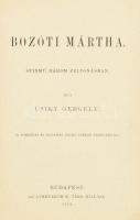Csiky Gergely Színművei VII-VIII. köt.+XI. köt. VII. köt.: Bozóti Mária. VIII. köt.: Cecil házassága. XI. köt.: A sötét pont. Bp., 1884-1886, Athenaeum, 122+100+111 p. Átkötött kopott félvászon-kötés.