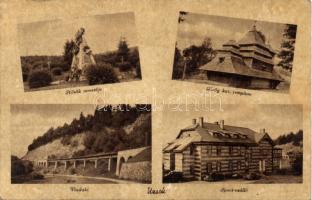 Uzsok with military cemetery and Hotel Sport