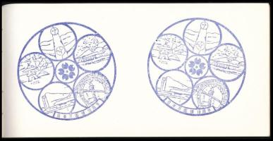 1970 Japan World Exposition / Oszakai világkiállítás, látogatói gyűjtőfüzet, benne össz. 37 db pecsé...