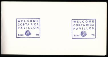 1970 Japan World Exposition / Oszakai világkiállítás, látogatói gyűjtőfüzet, benne össz. 37 db pecsé...