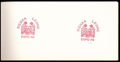 1970 Japan World Exposition / Oszakai világkiállítás, látogatói gyűjtőfüzet, benne össz. 37 db pecsé...