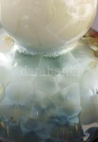 Jingdezhen shell mintás kristálymázas kettős tök váza. cca 1990, diplomáciai ajándék, jelzett, hibát...