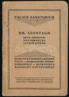 cca 1930 Dr. Szontagh Palace Sanatorium Újtátrafüreden gyógyrendelet füzetet a házirenddel, szlovák, német és magyar nyelven, jó állapotban