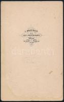 cca 1860 Wittelsbach Erzsébet, Sisi (1837-1898) császár- és királyné portréja, keményhátú fotó Anger...